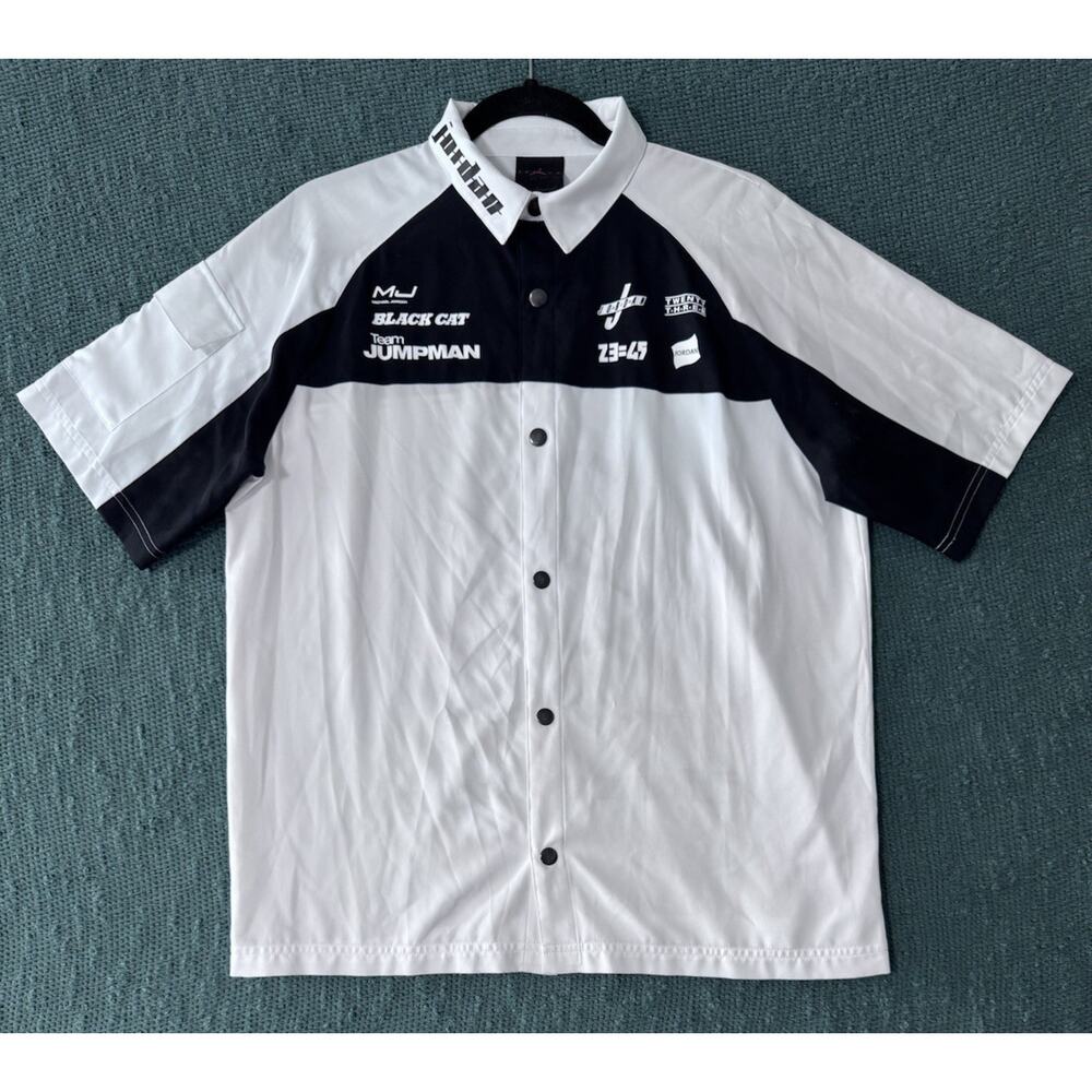 Air Jordan Moto Woman’s Button Up Short Sleeve Shirt - Size S